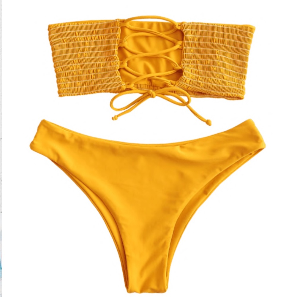 Mustard -yellow- swimwear
